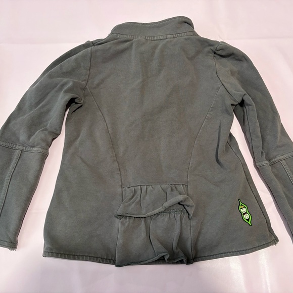 Chic Kids Gray Ruffle Jacket - Picture 2 of 2